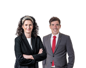 Frau Sonja Kaspar und Herr Massimo Saccomanno