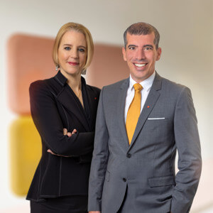 Frau Elisabeth Papsch und Herr Massimo Saccomanno
