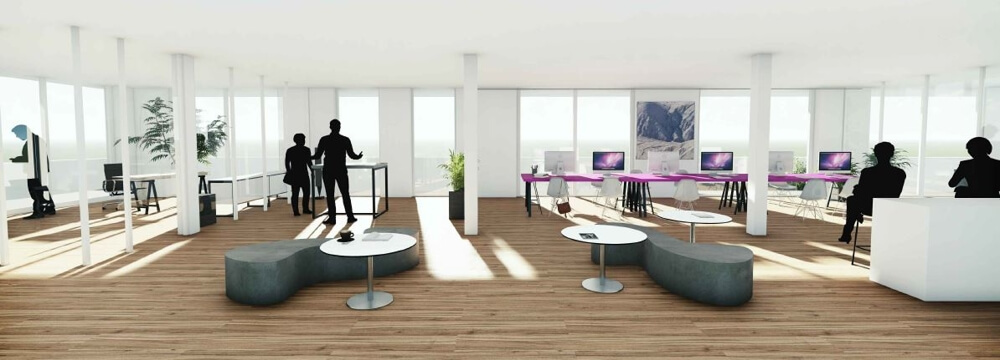 Unique loft office - an office with a view!