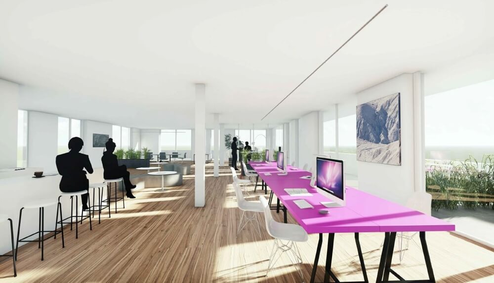 Unique loft office - an office with a view!