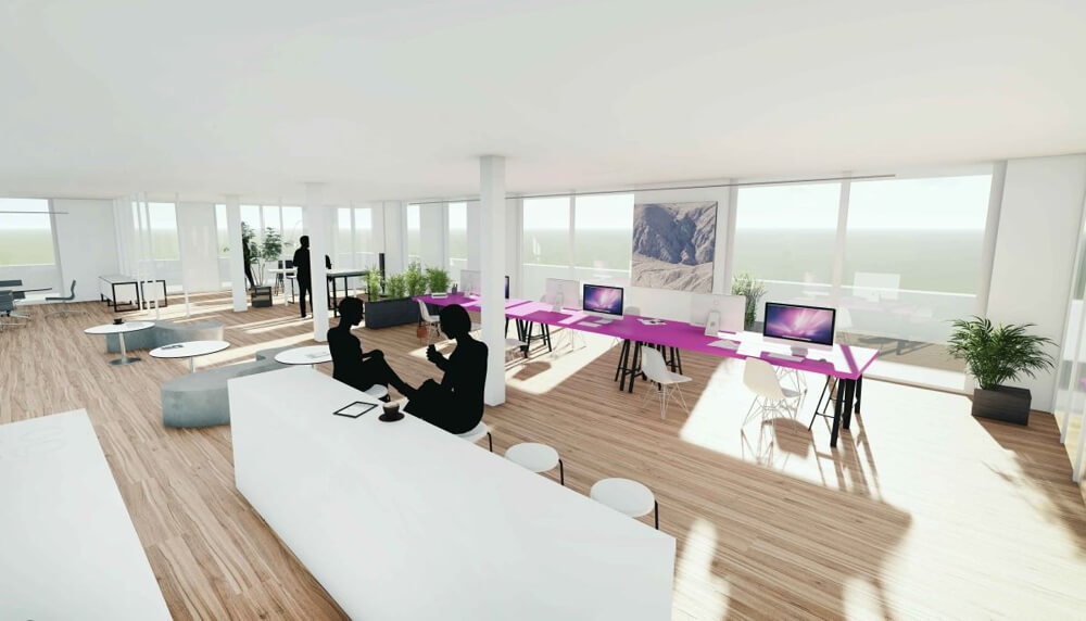 Unique loft office - an office with a view!