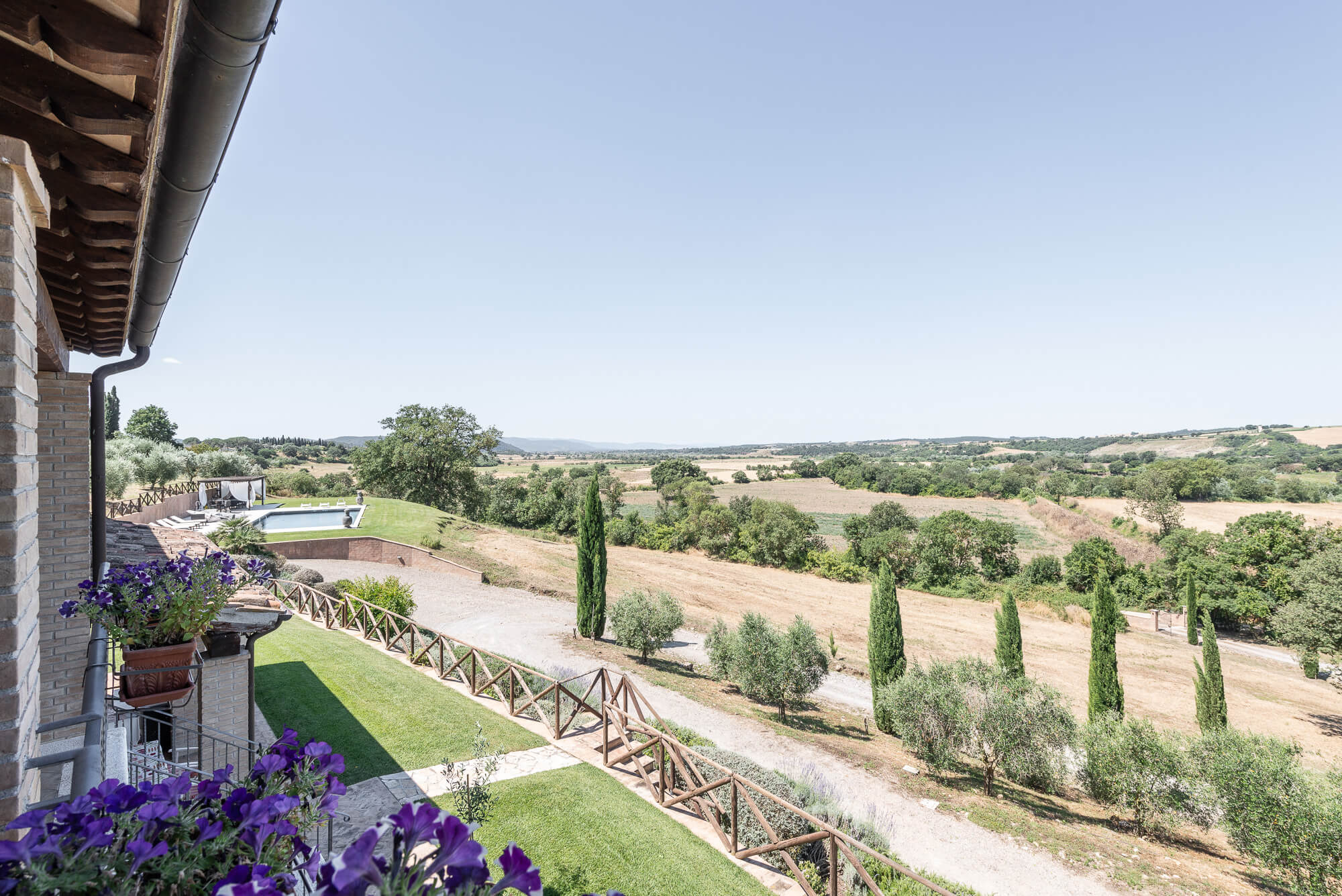 Traditional stone country house with pool in southern Tuscany
