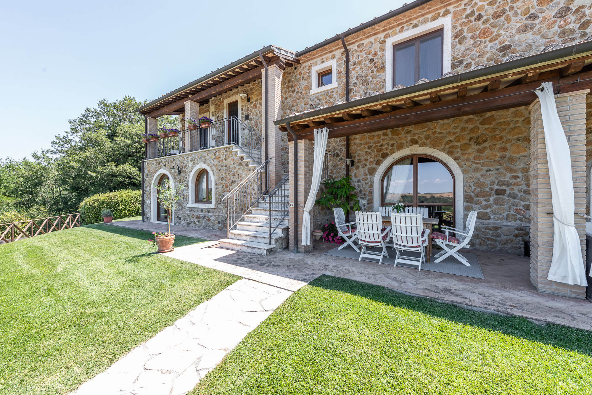 Traditional stone country house with pool in southern Tuscany