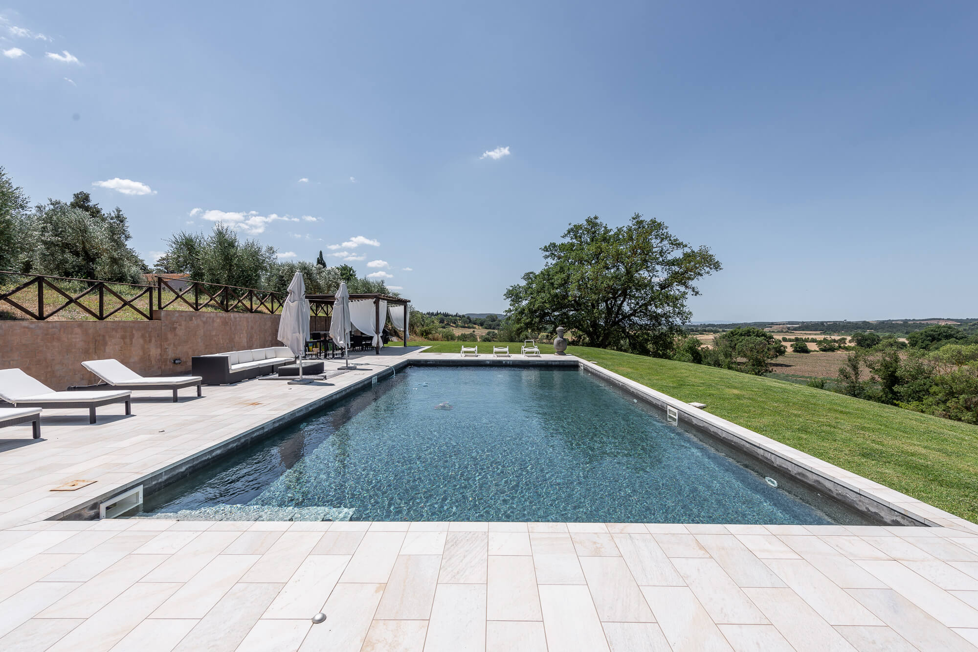 Traditional stone country house with pool in southern Tuscany