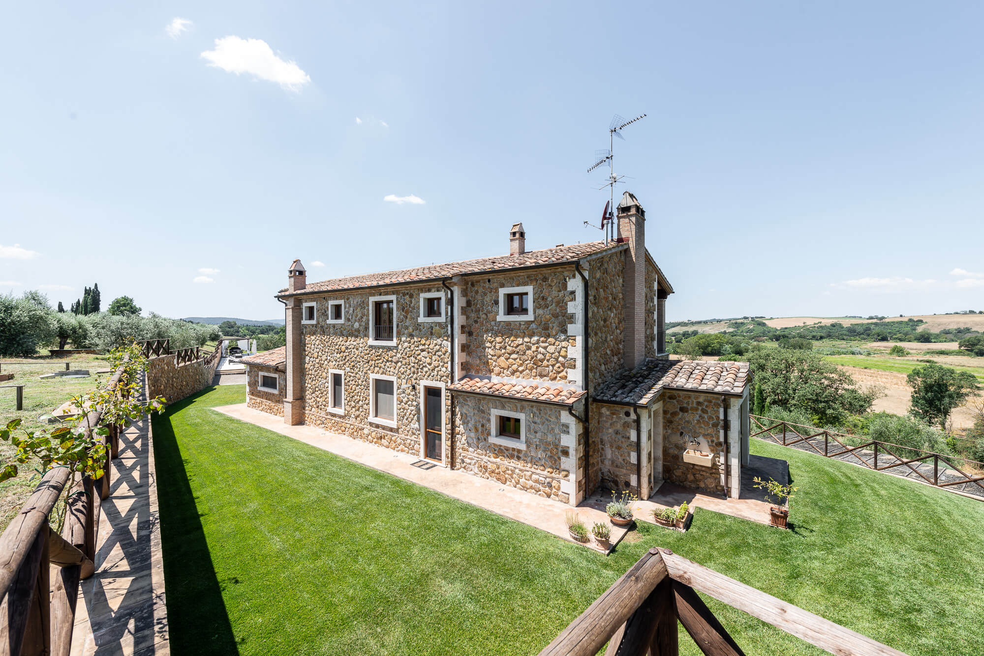 Traditional stone country house with pool in southern Tuscany