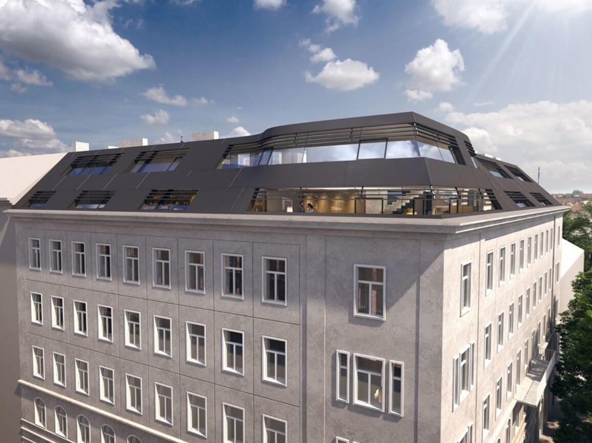 Dachgeschoßbüro in 1040 Wien