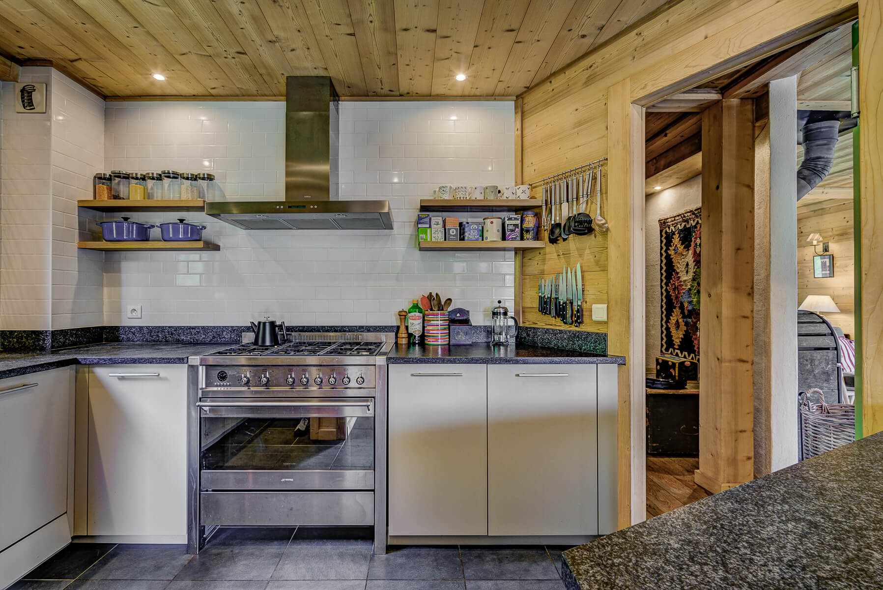 Chalet with panoramic views over Morzine and the mountains.