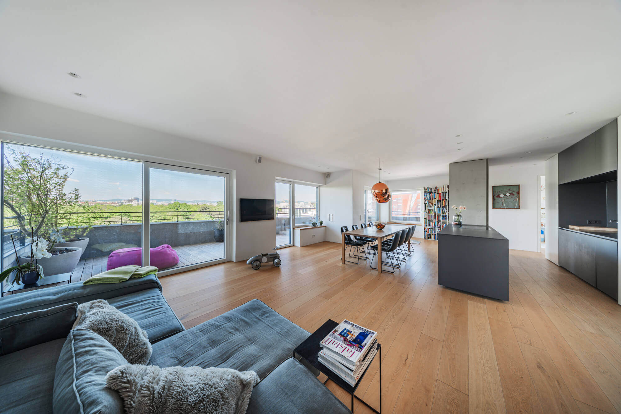 Moderne Wohnung mit Panoramablick im Szenequartier Viertel Zwei