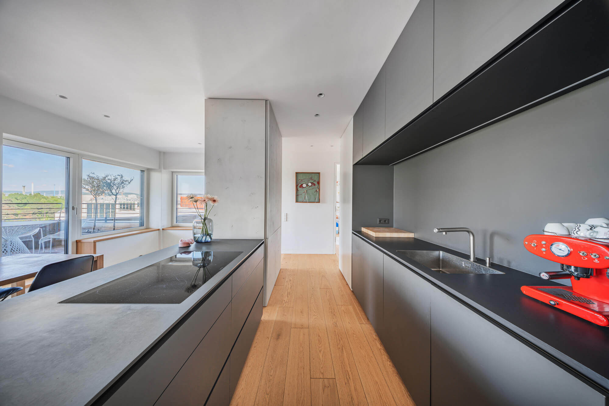 Moderne Wohnung mit Panoramablick im Szenequartier Viertel Zwei