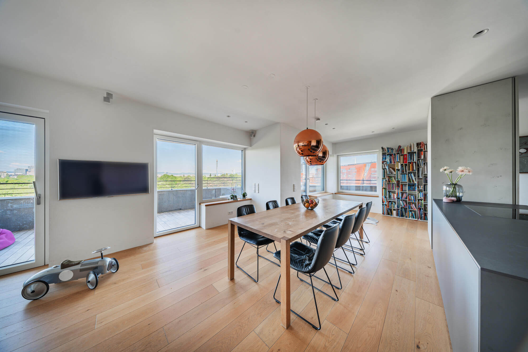 Moderne Wohnung mit Panoramablick im Szenequartier Viertel Zwei