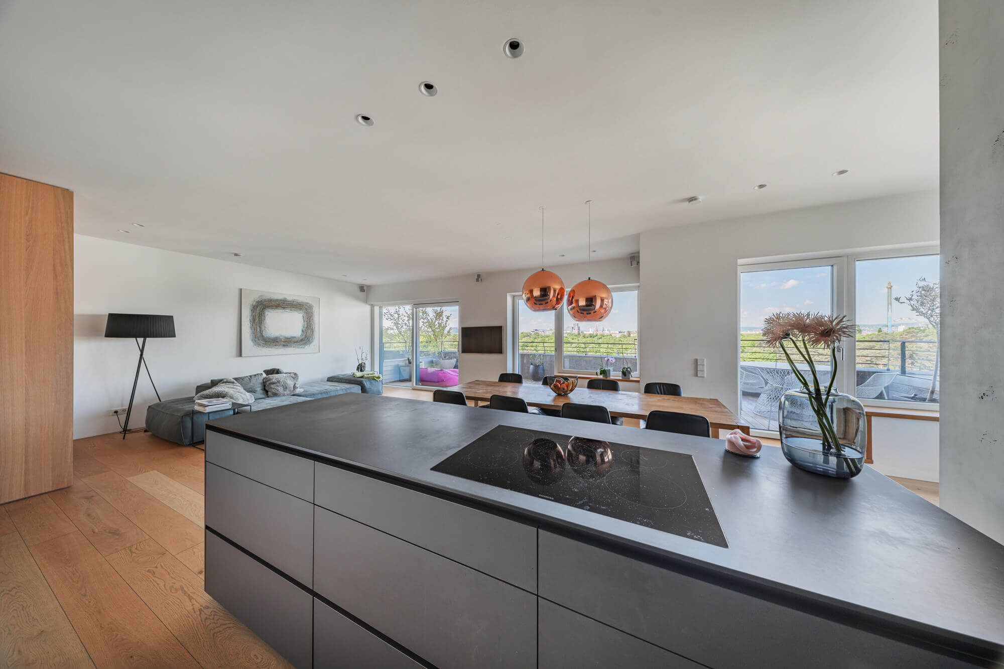 Moderne Wohnung mit Panoramablick im Szenequartier Viertel Zwei