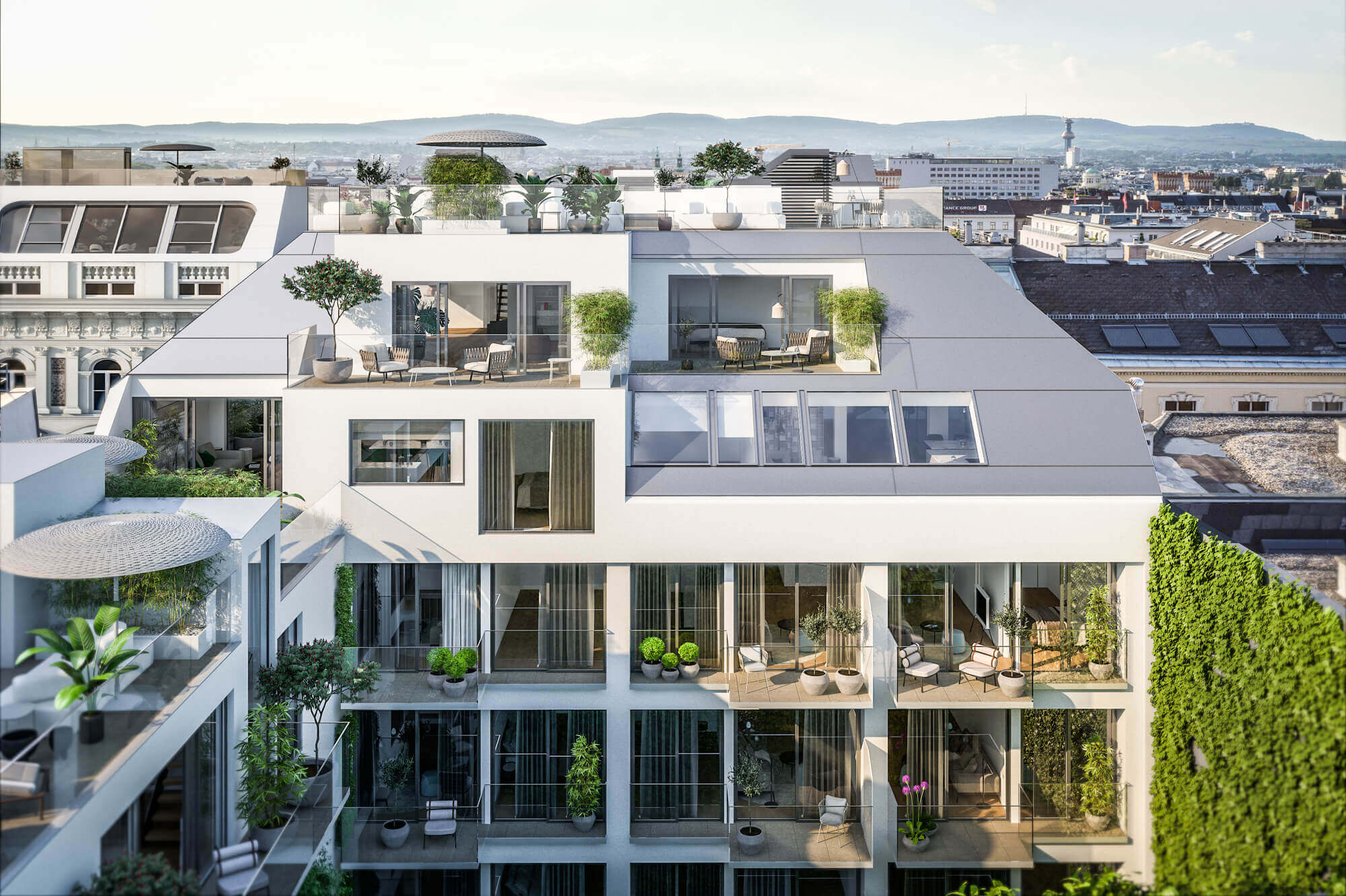 Exquisite Dachgeschosswohnungen und Luxusapartments in bester Citylage