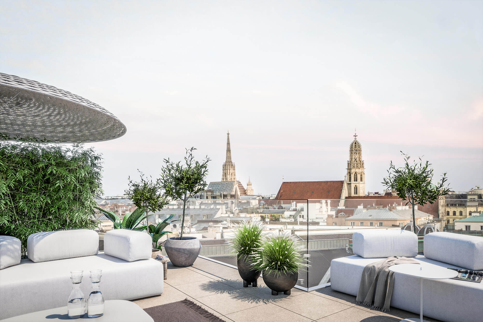 Exquisite Dachgeschosswohnungen und Luxusapartments in bester Citylage