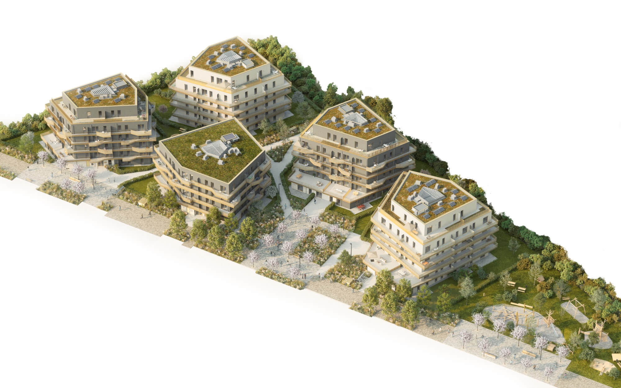 Hirschfeld - First occupancy with outdoor spaces - sustainable living on the outskirts of the city!