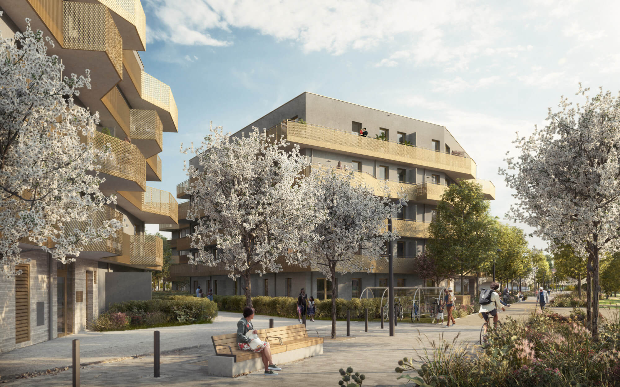 Hirschfeld - First occupancy with outdoor spaces - sustainable living on the outskirts of the city!