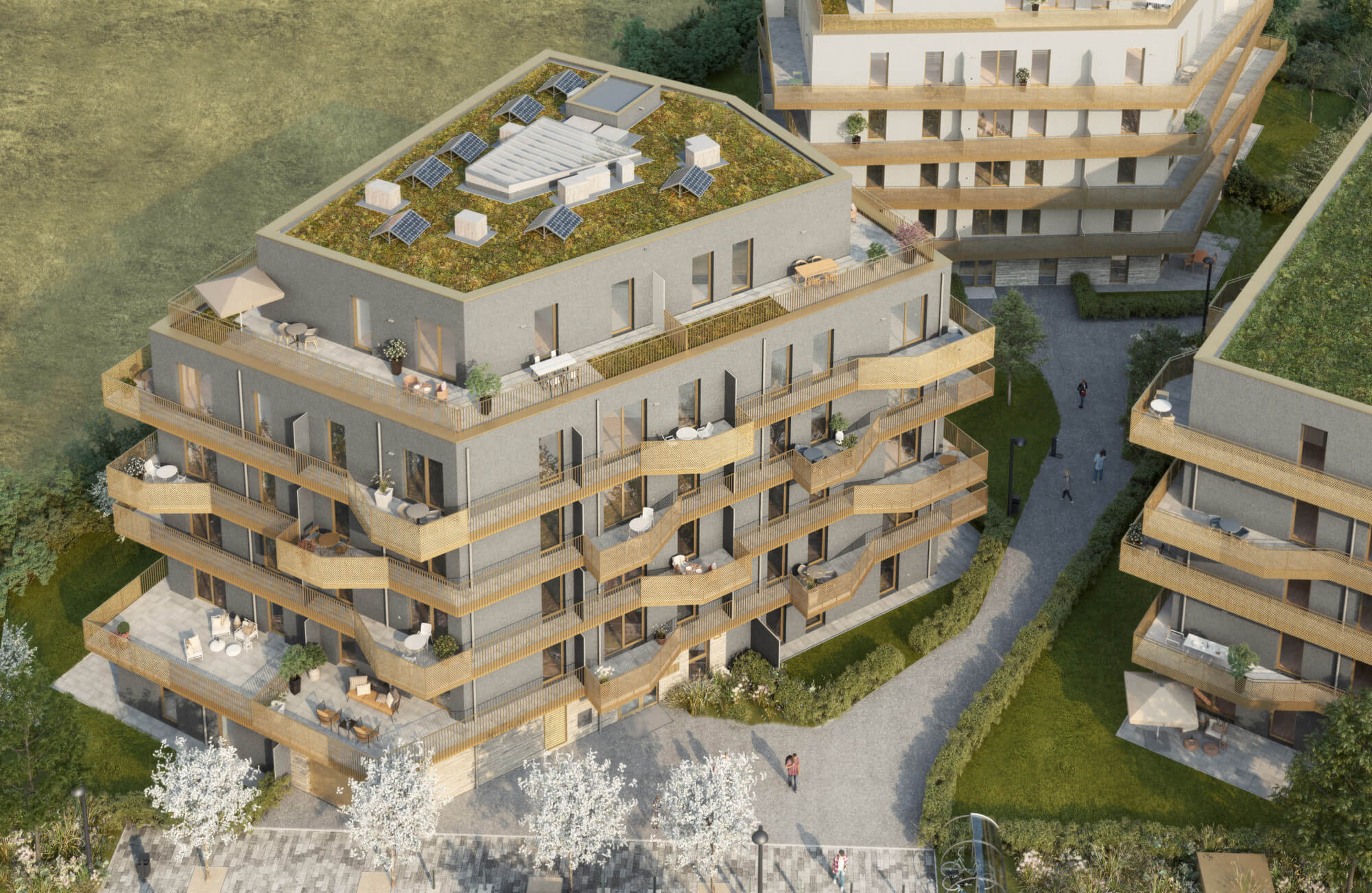 Hirschfeld - First occupancy with outdoor spaces - sustainable living on the outskirts of the city!