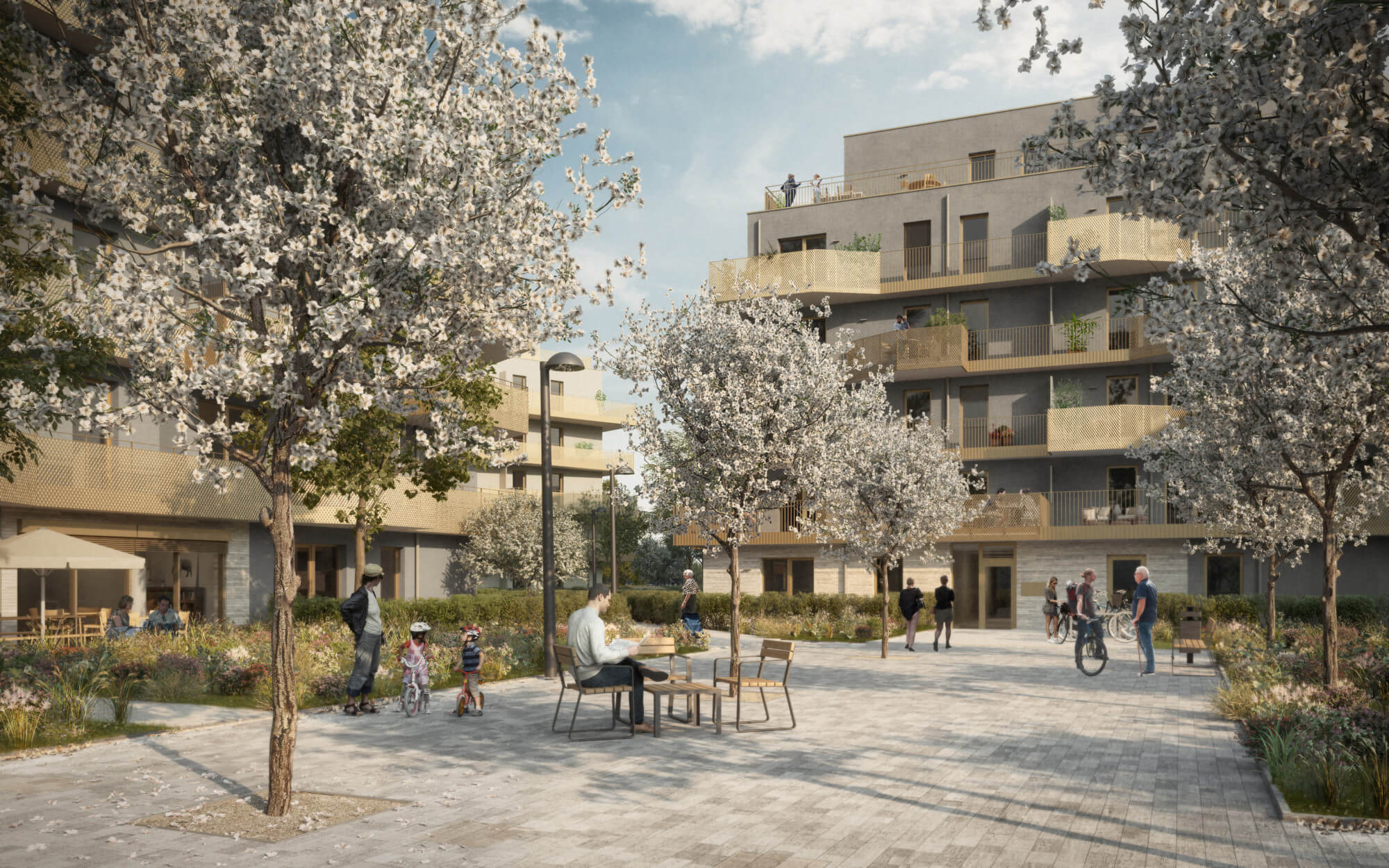 Hirschfeld - First occupancy with outdoor spaces - sustainable living on the outskirts of the city!