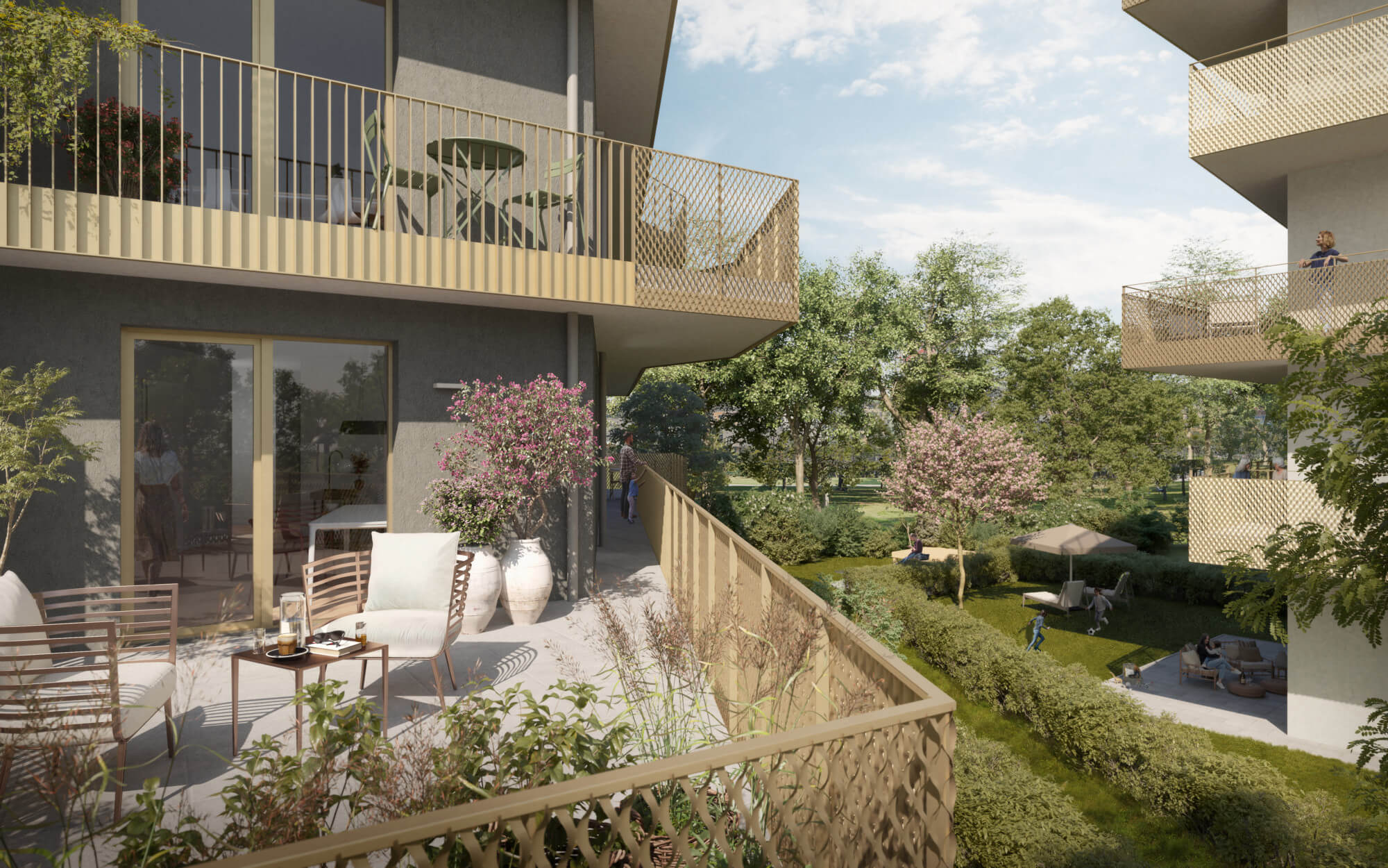 Hirschfeld - First occupancy with outdoor spaces - sustainable living on the outskirts of the city!