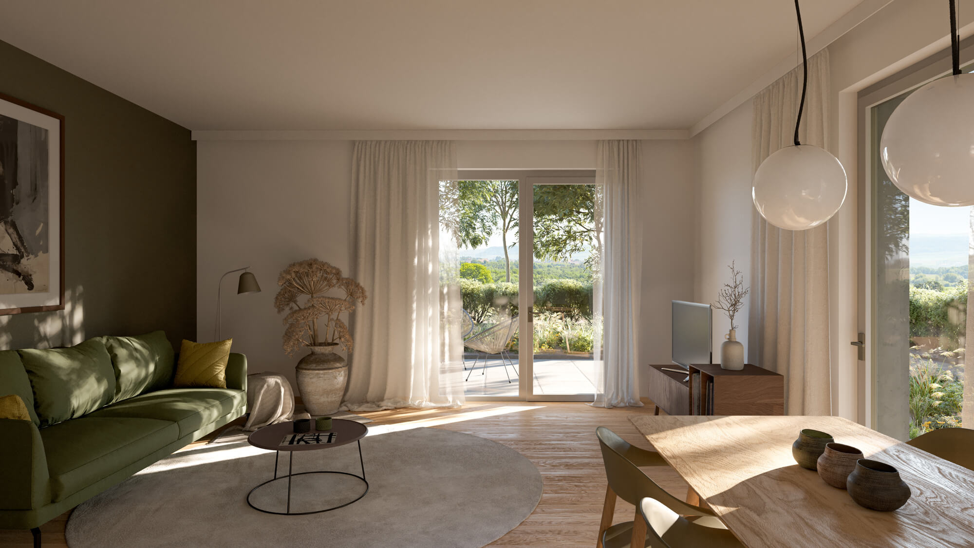 Hirschfeld - First occupancy with outdoor spaces - sustainable living on the outskirts of the city!