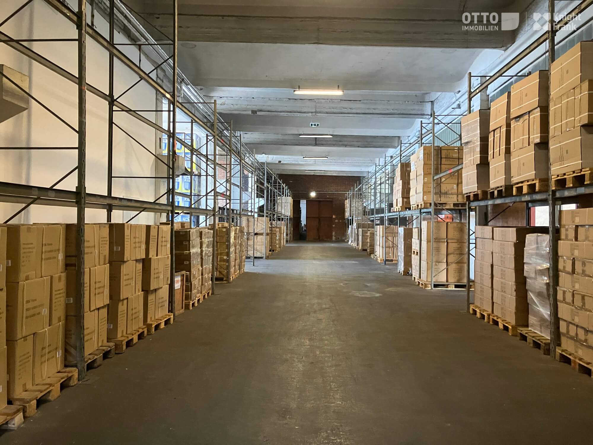 Modern high-bay warehouse