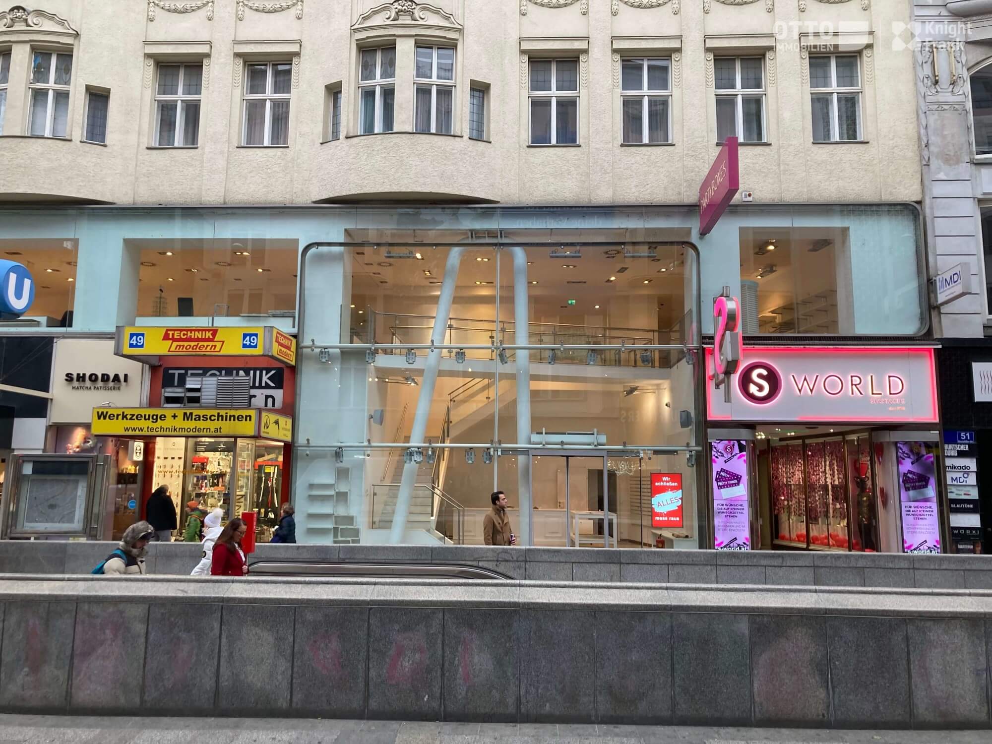 Pop Up Fläche inmitten der Mariahilfer Straße