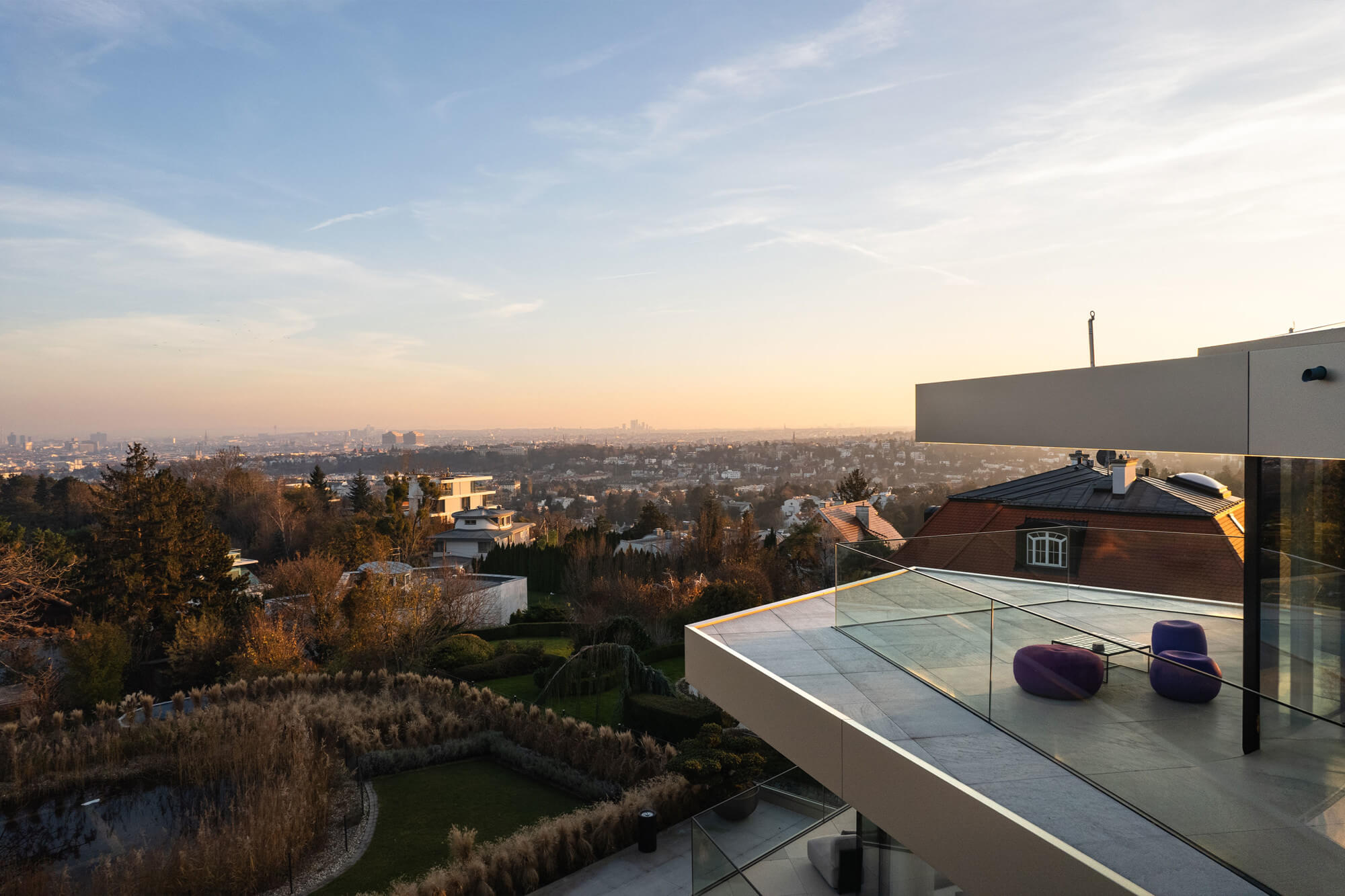 Designer villa with an incomparable view over Vienna