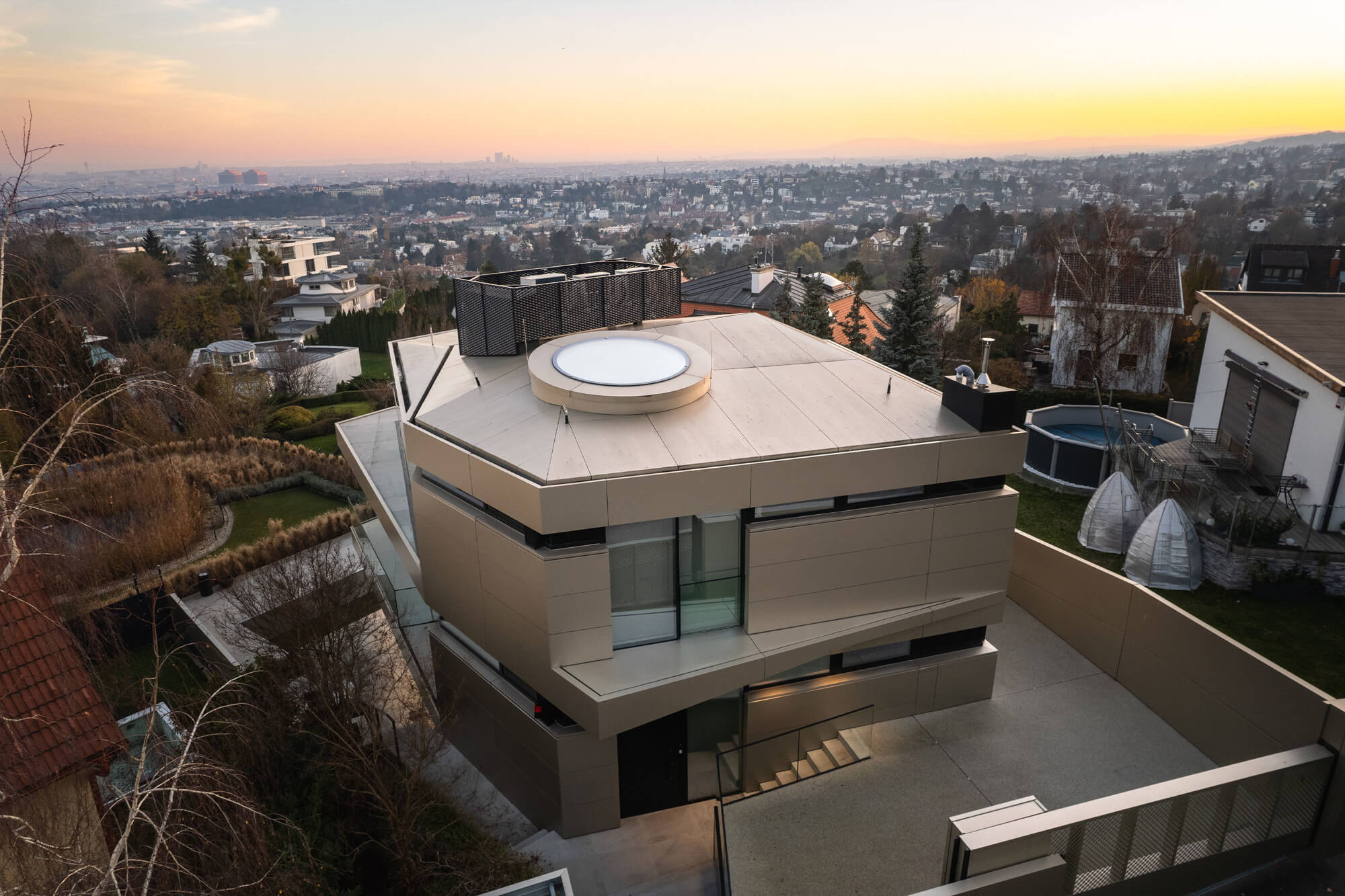 Designer villa with an incomparable view over Vienna