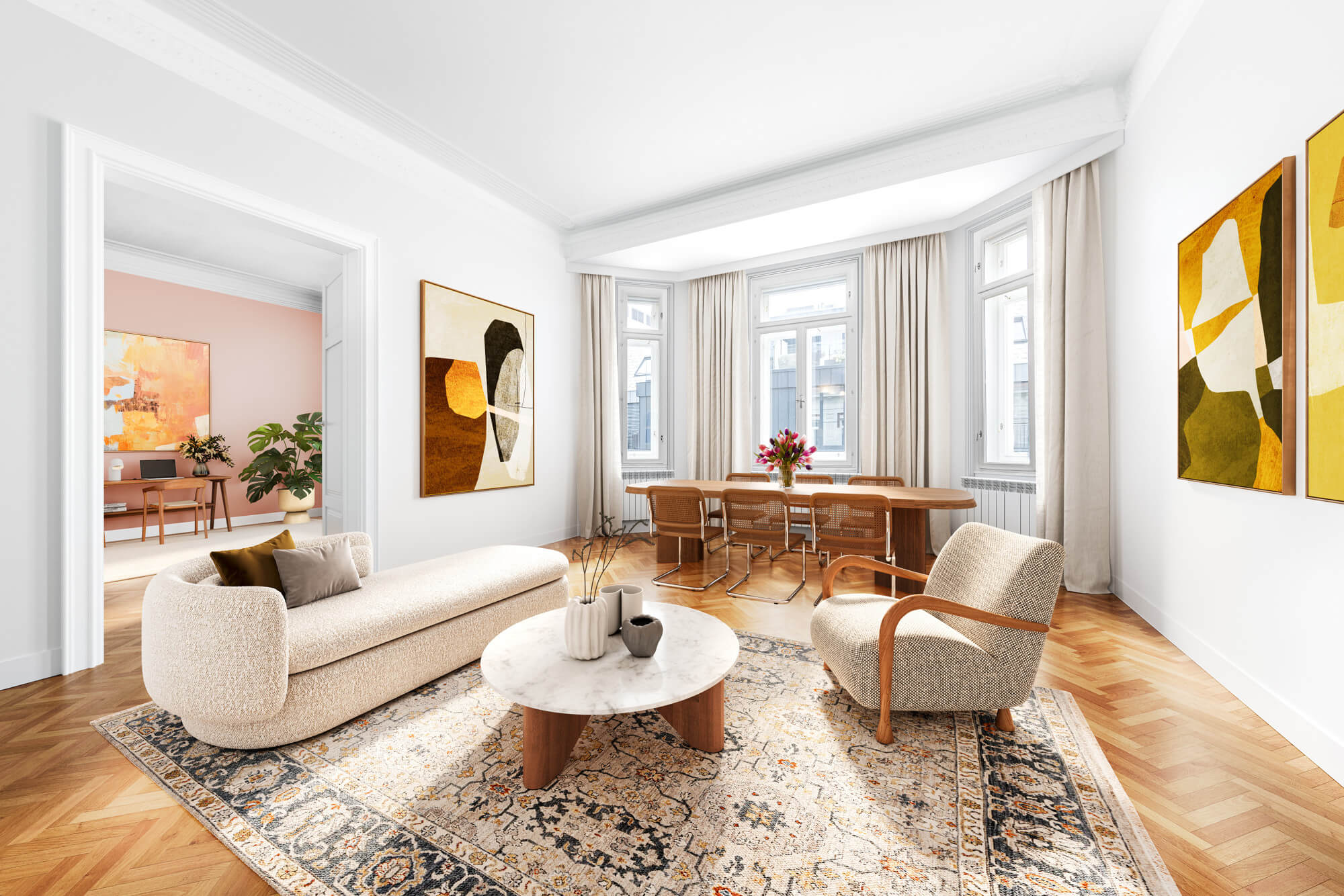 Peaceful apartement in a traditional building near Theresianum school