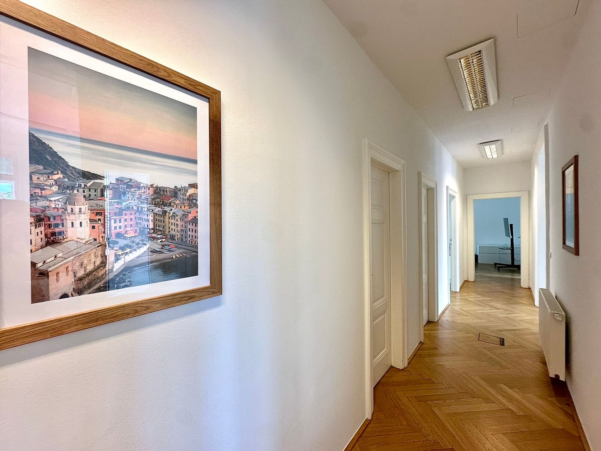Light-flooded office in old building near Mariahilfer Straße