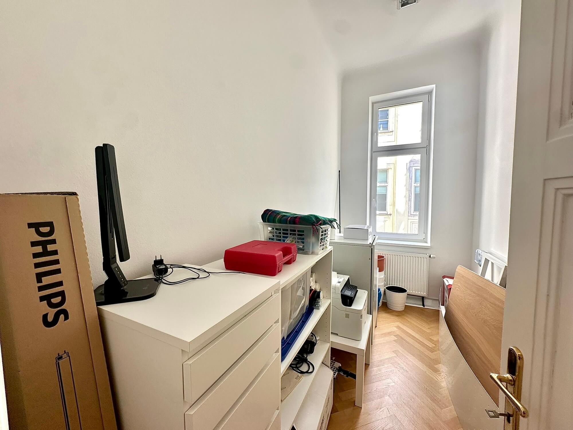 Light-flooded office in old building near Mariahilfer Straße