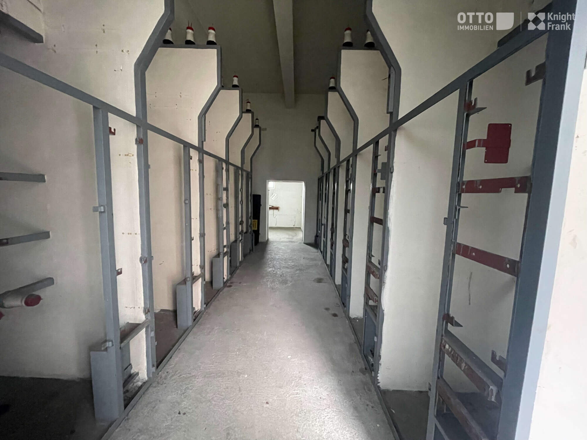 Urban plot with old transformer house