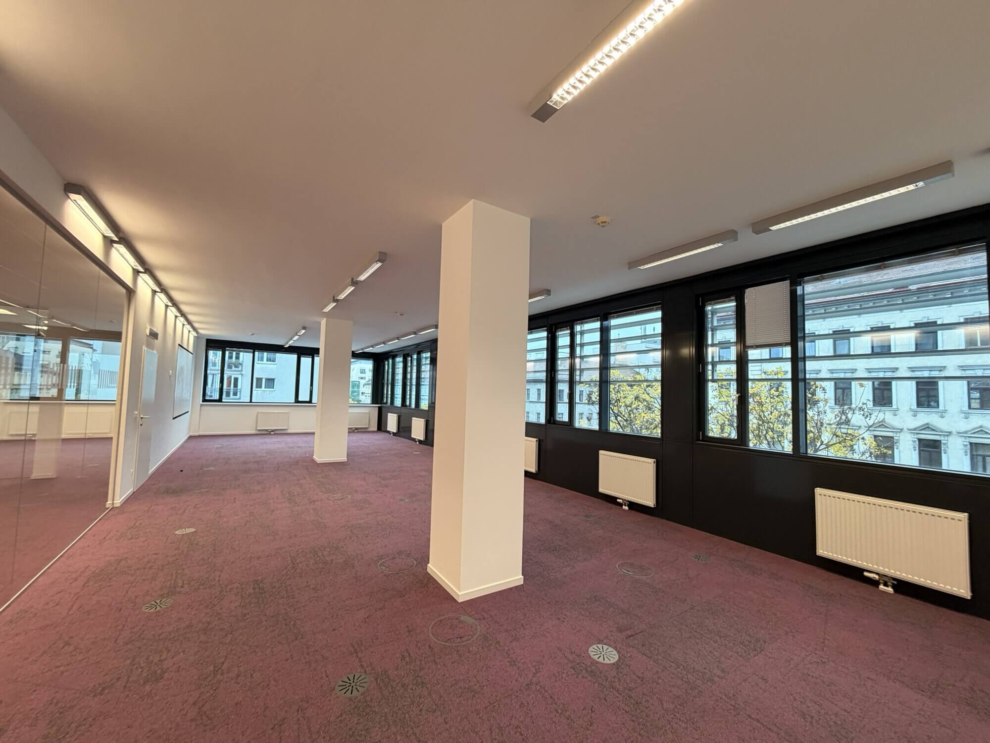 Offen gestaltete Bürofläche