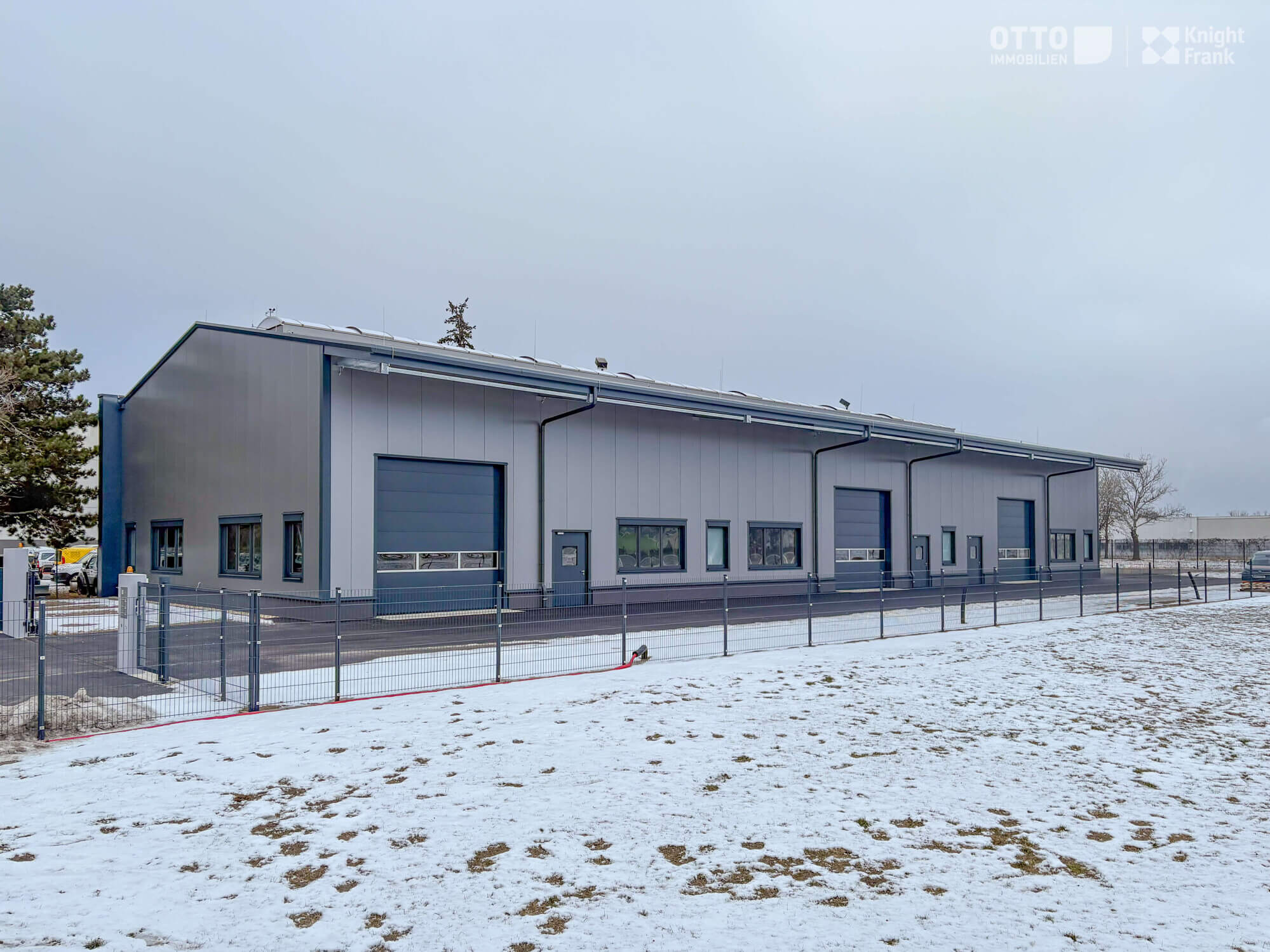 Newly built warehouses with office space