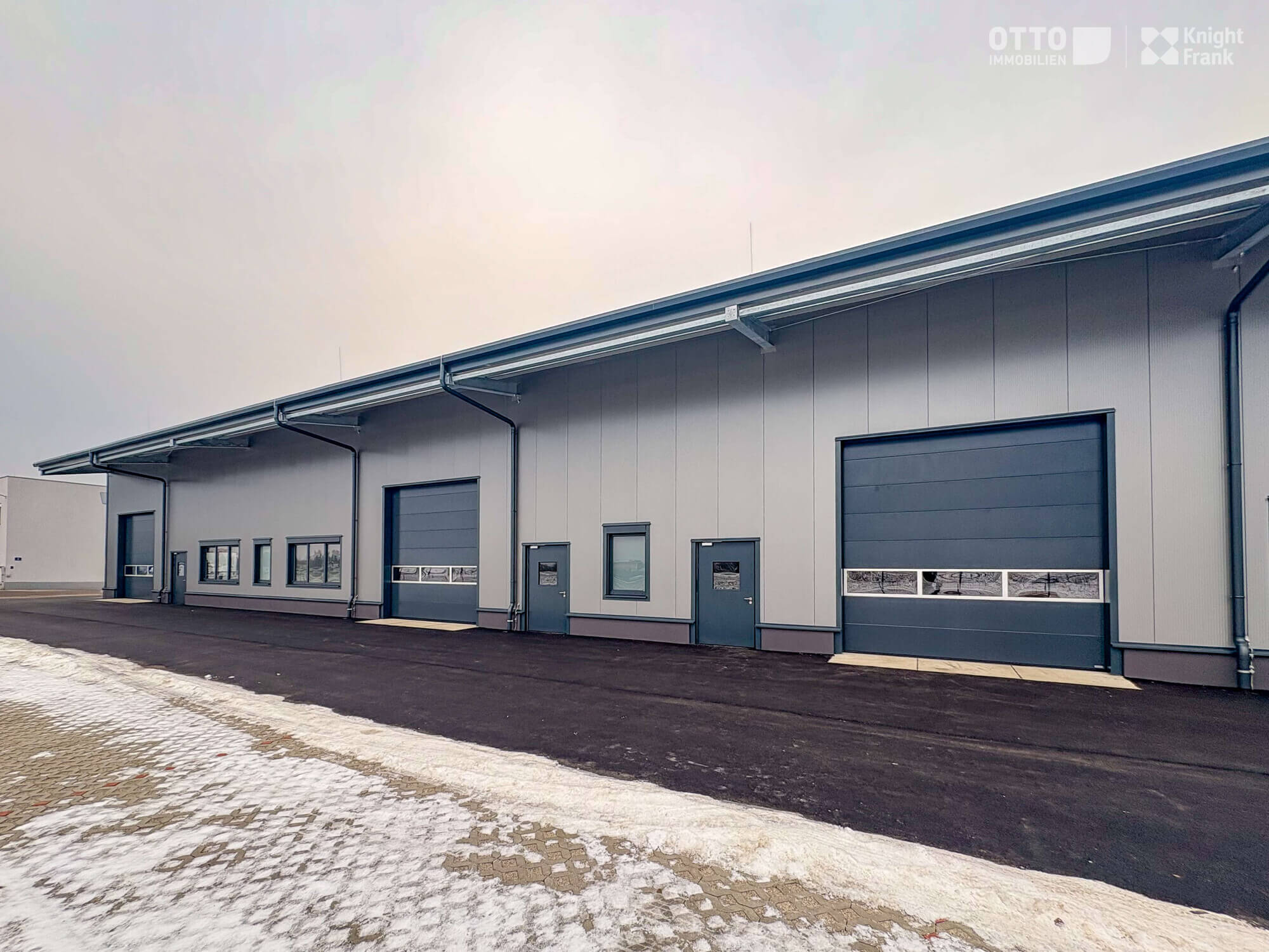 Newly built warehouses with office space