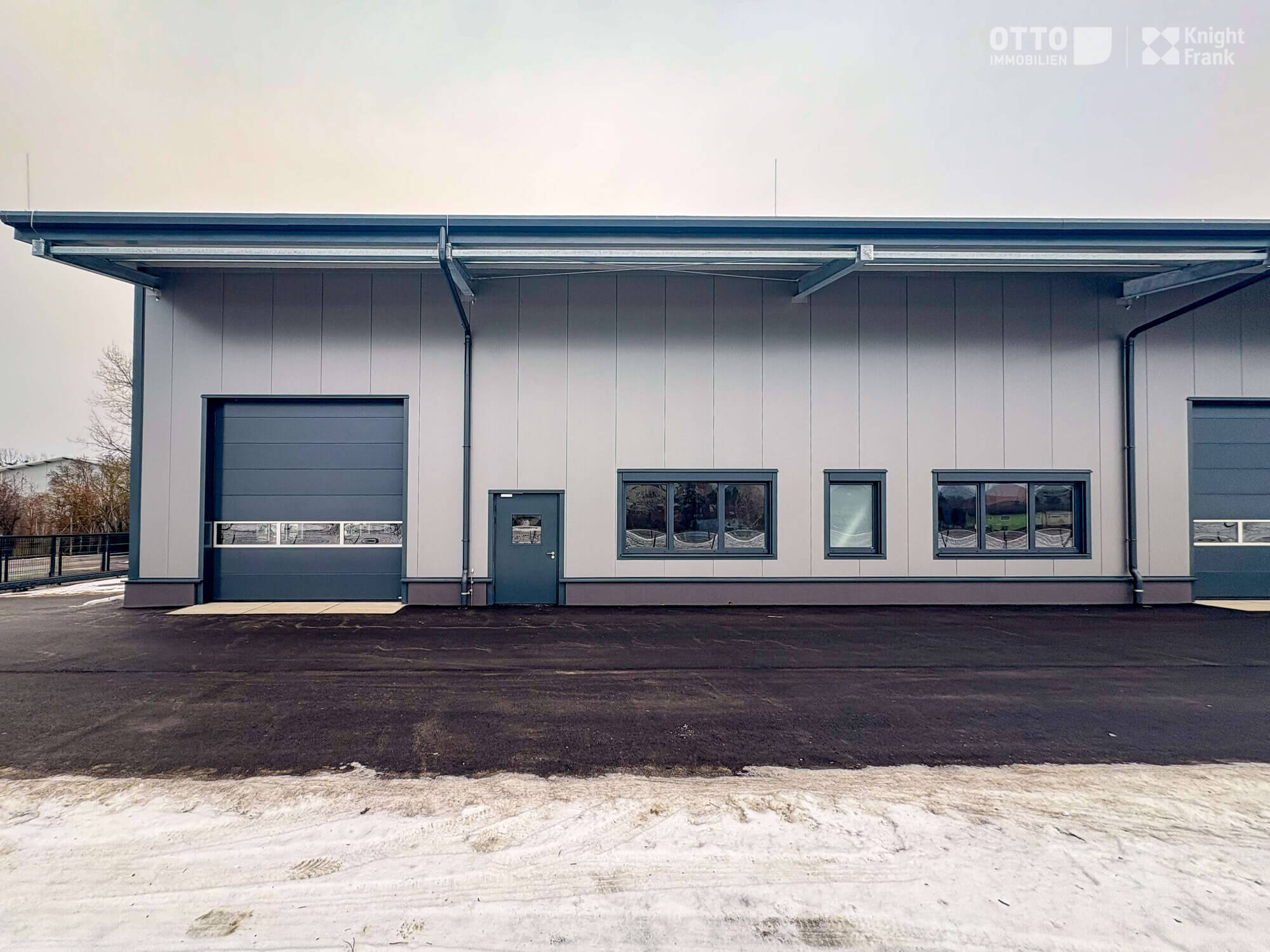 Newly built warehouses with office space