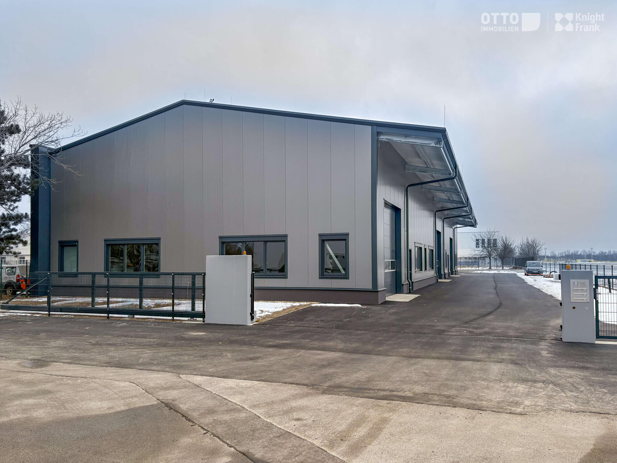 Newly built warehouses with office space