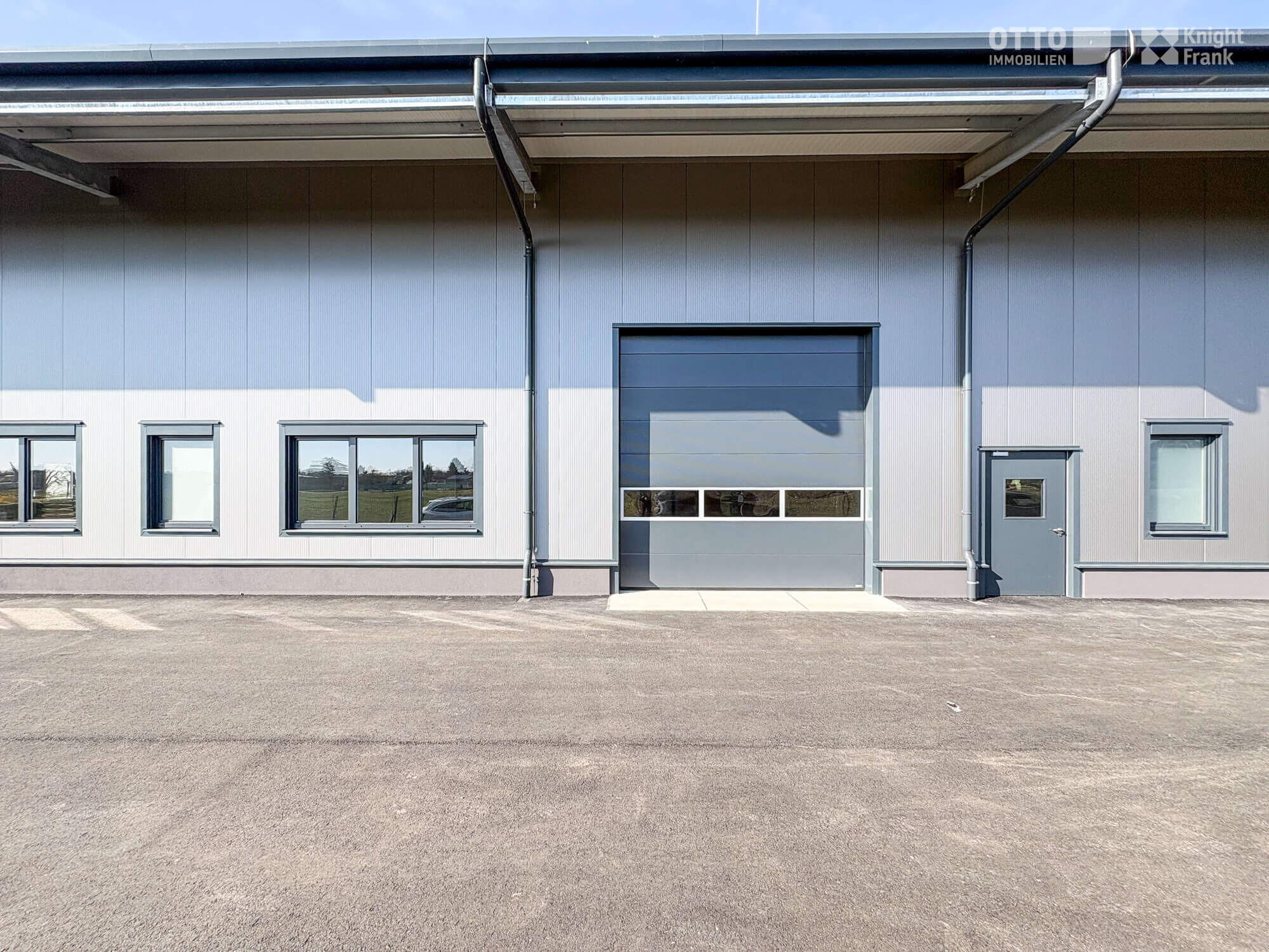 Newly built warehouses with office space