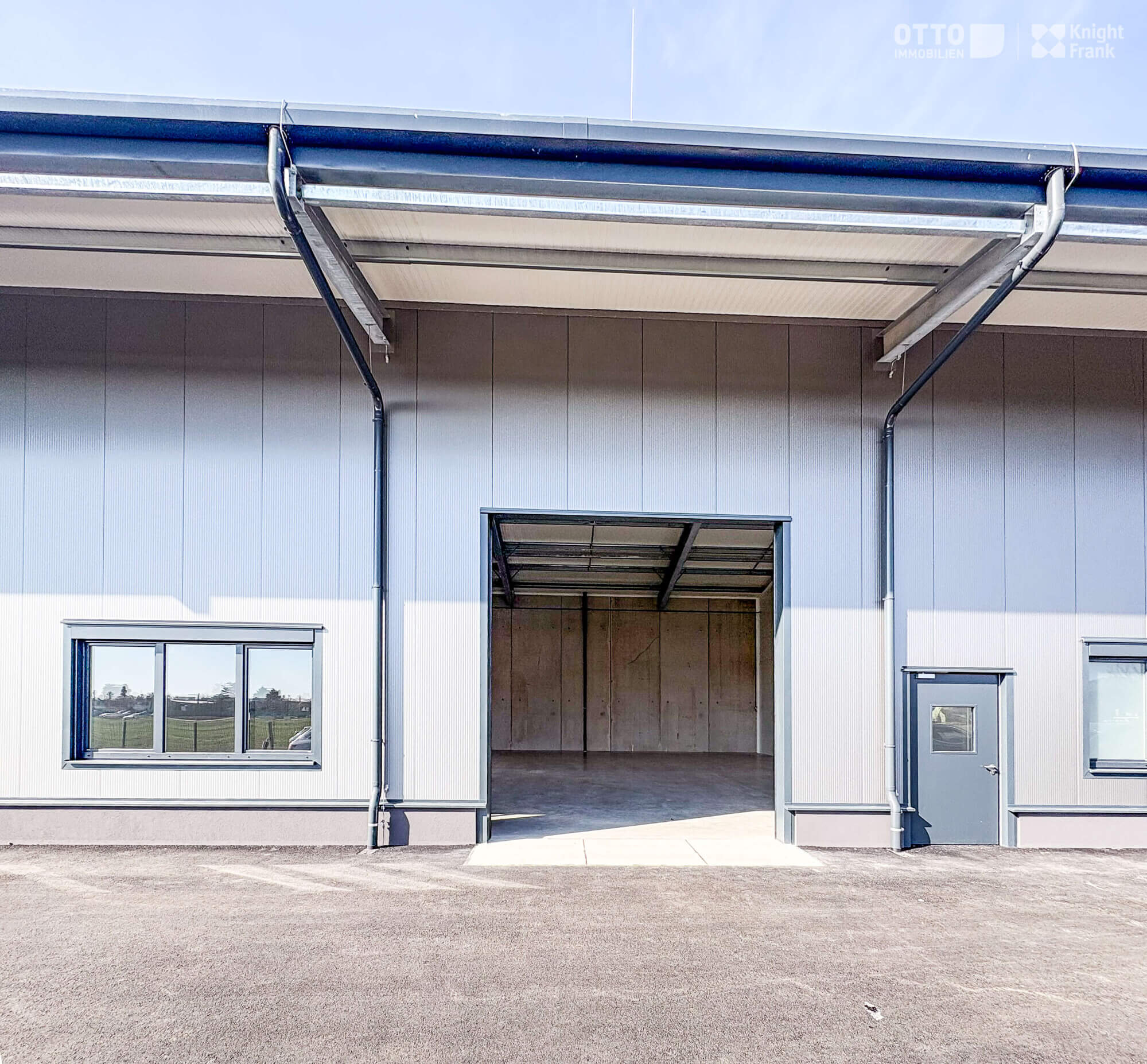 Newly built warehouses with office space