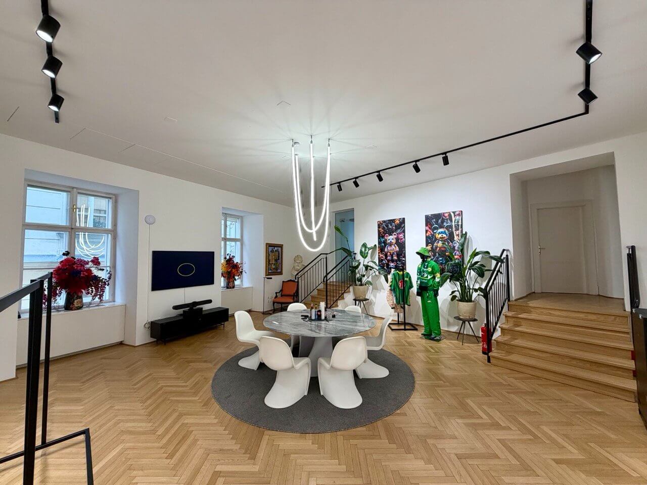 Representative historic office unit with modern amenities for sublease