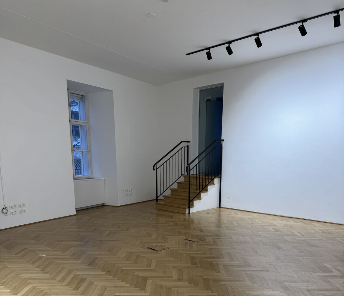 Representative historic office unit with modern amenities for sublease