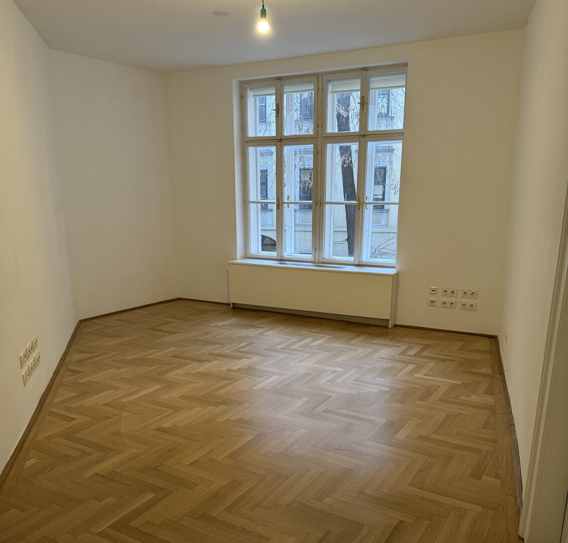 Representative historic office unit with modern amenities for sublease