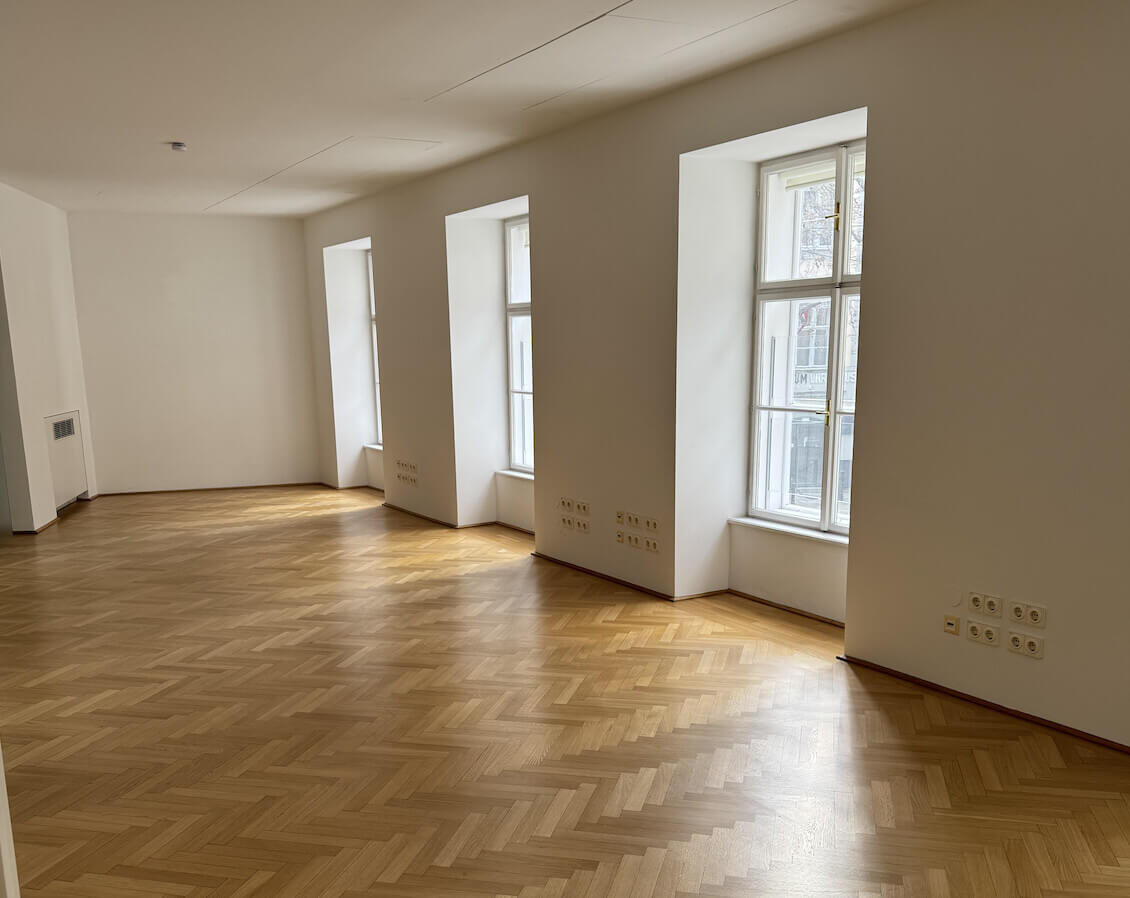 Representative historic office unit with modern amenities for sublease