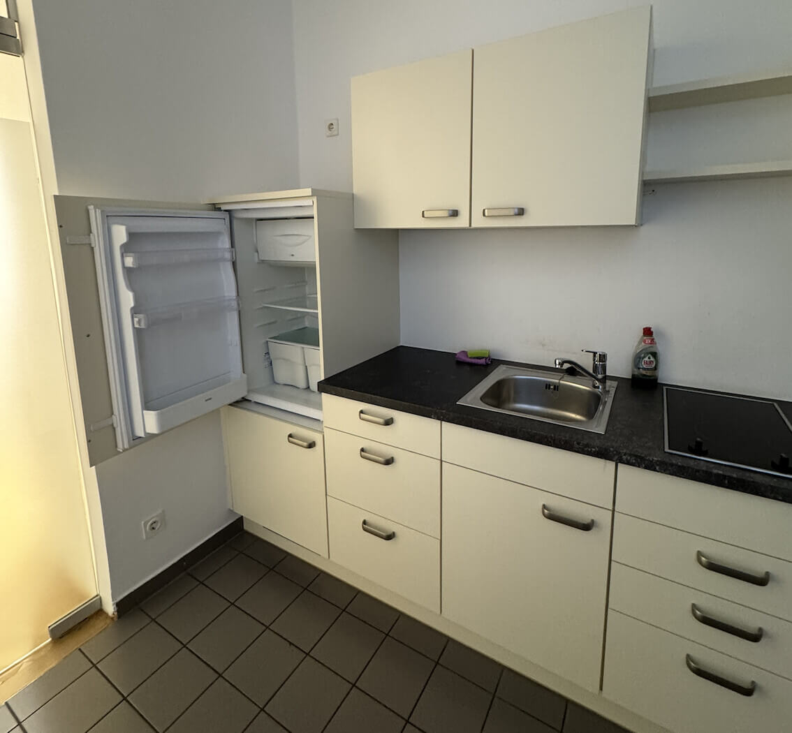 Representative historic office unit with modern amenities for sublease