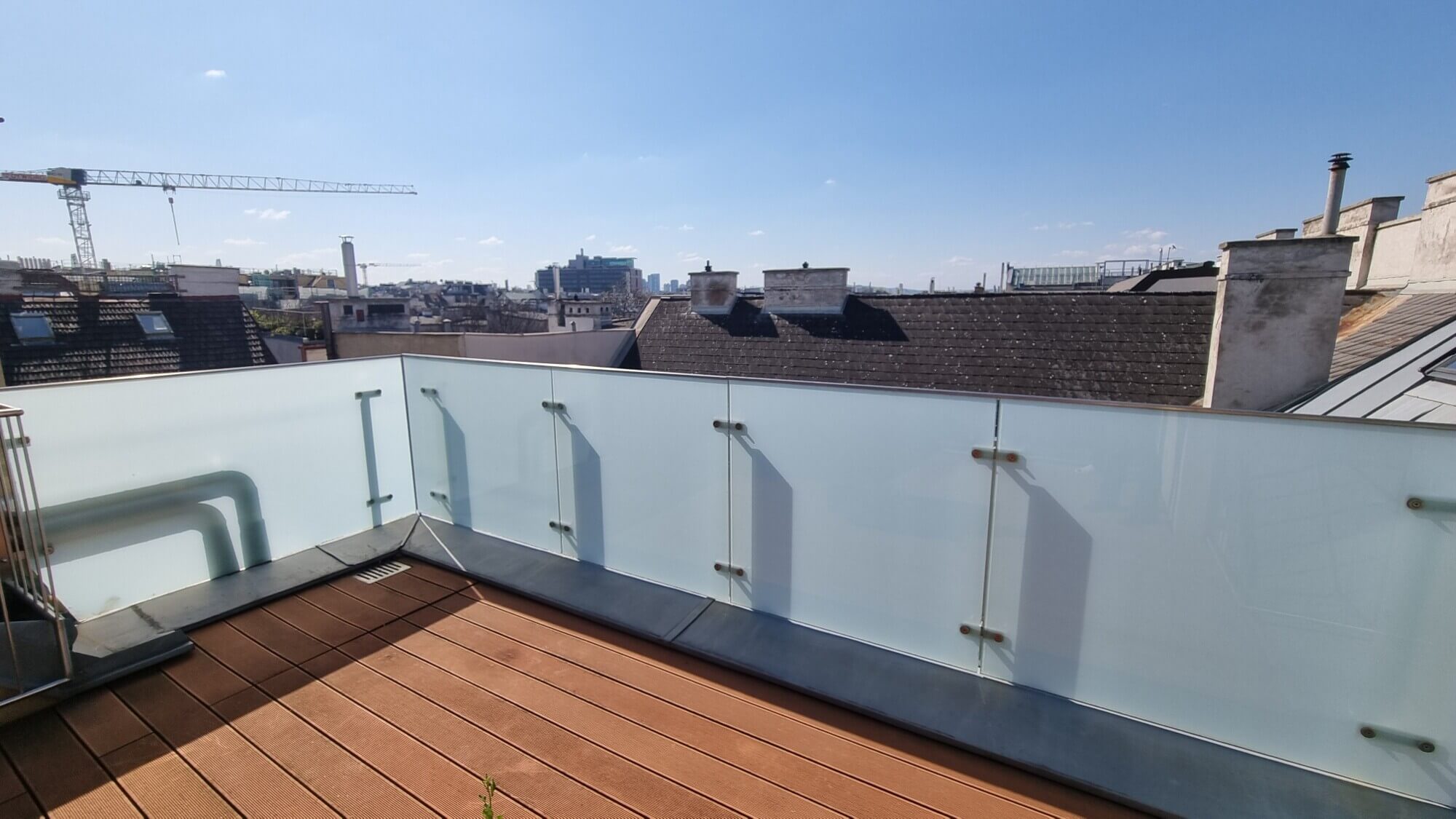 Attic duplex apartment with two terraces
