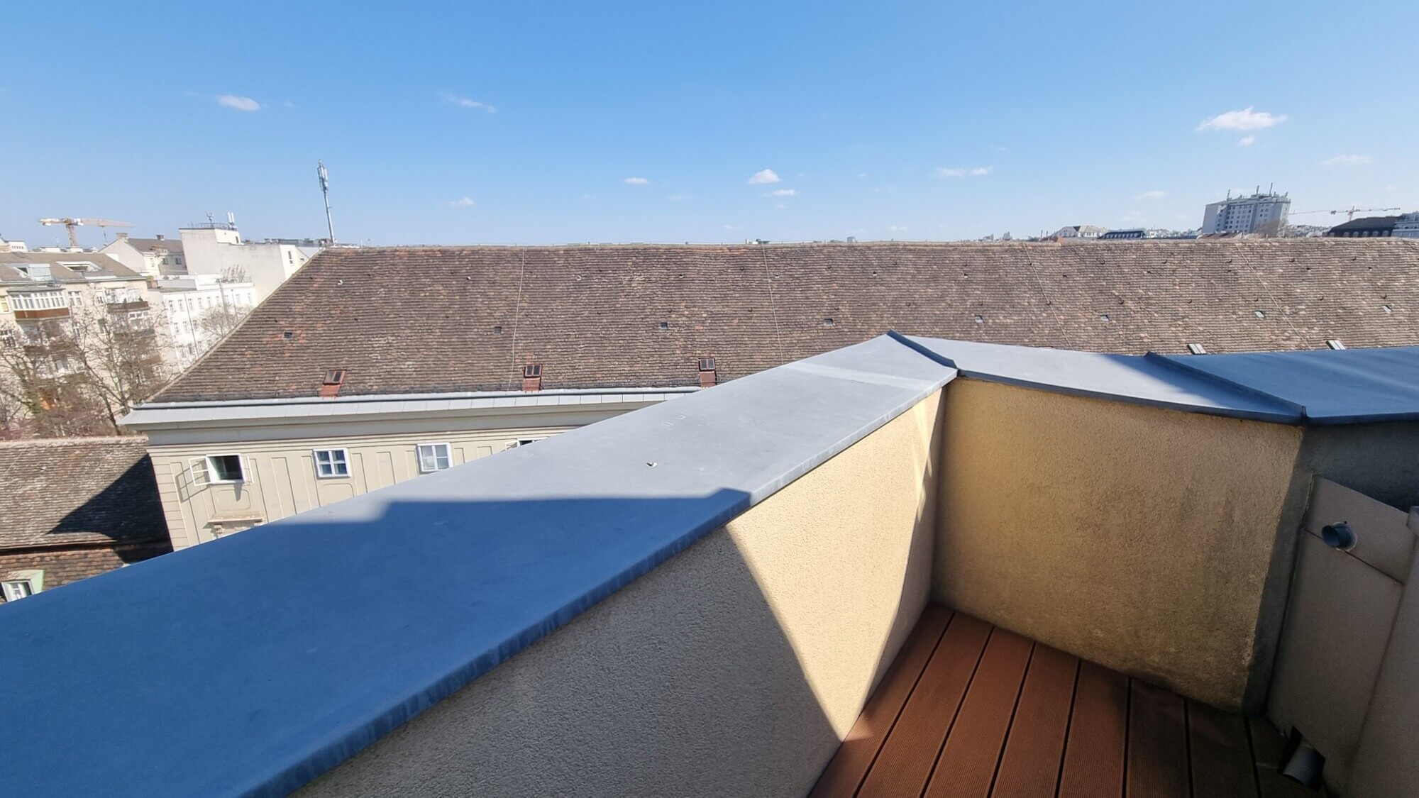 Attic duplex apartment with two terraces