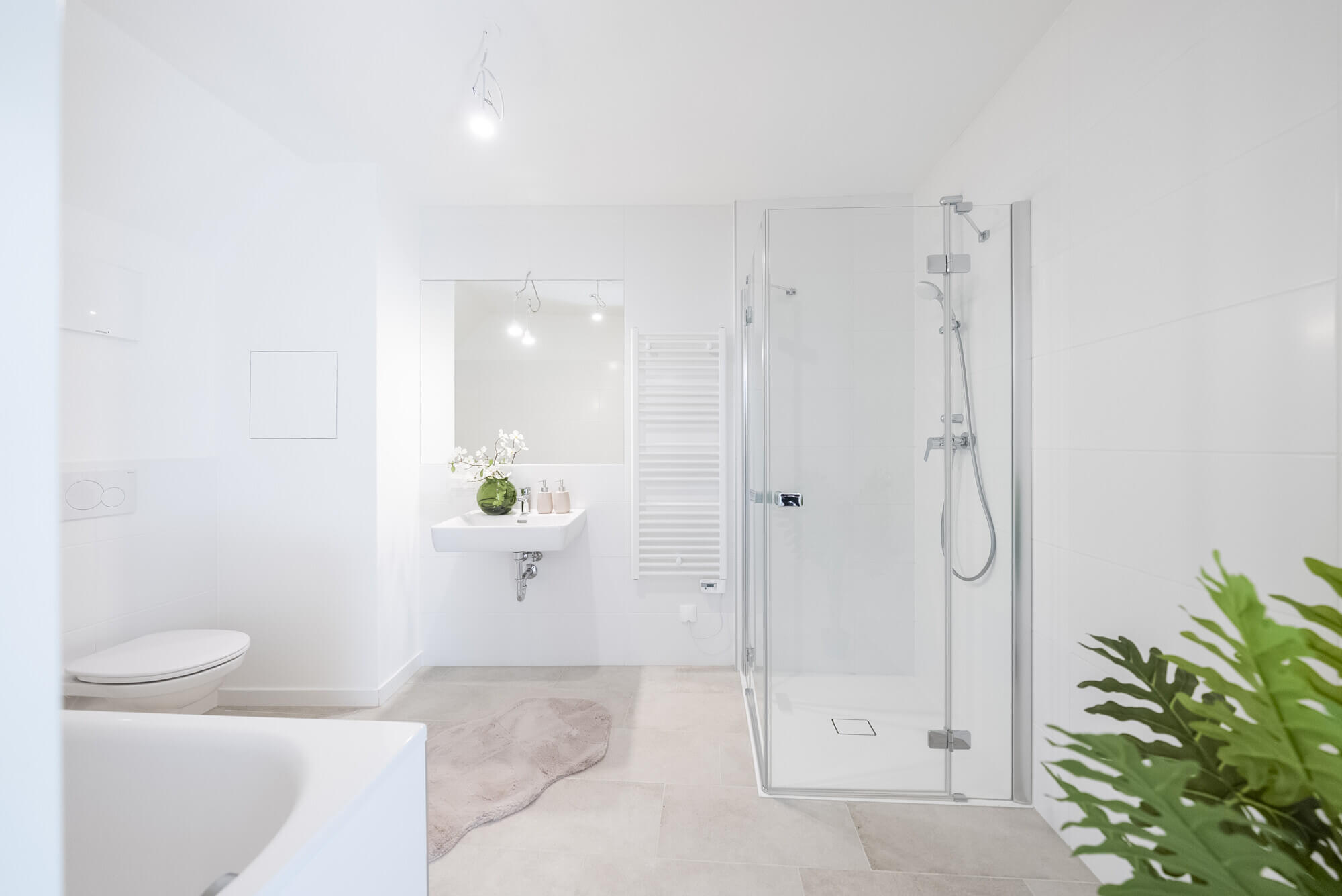 Dachgeschosswohnung mit Dachterrasse und Grünblick