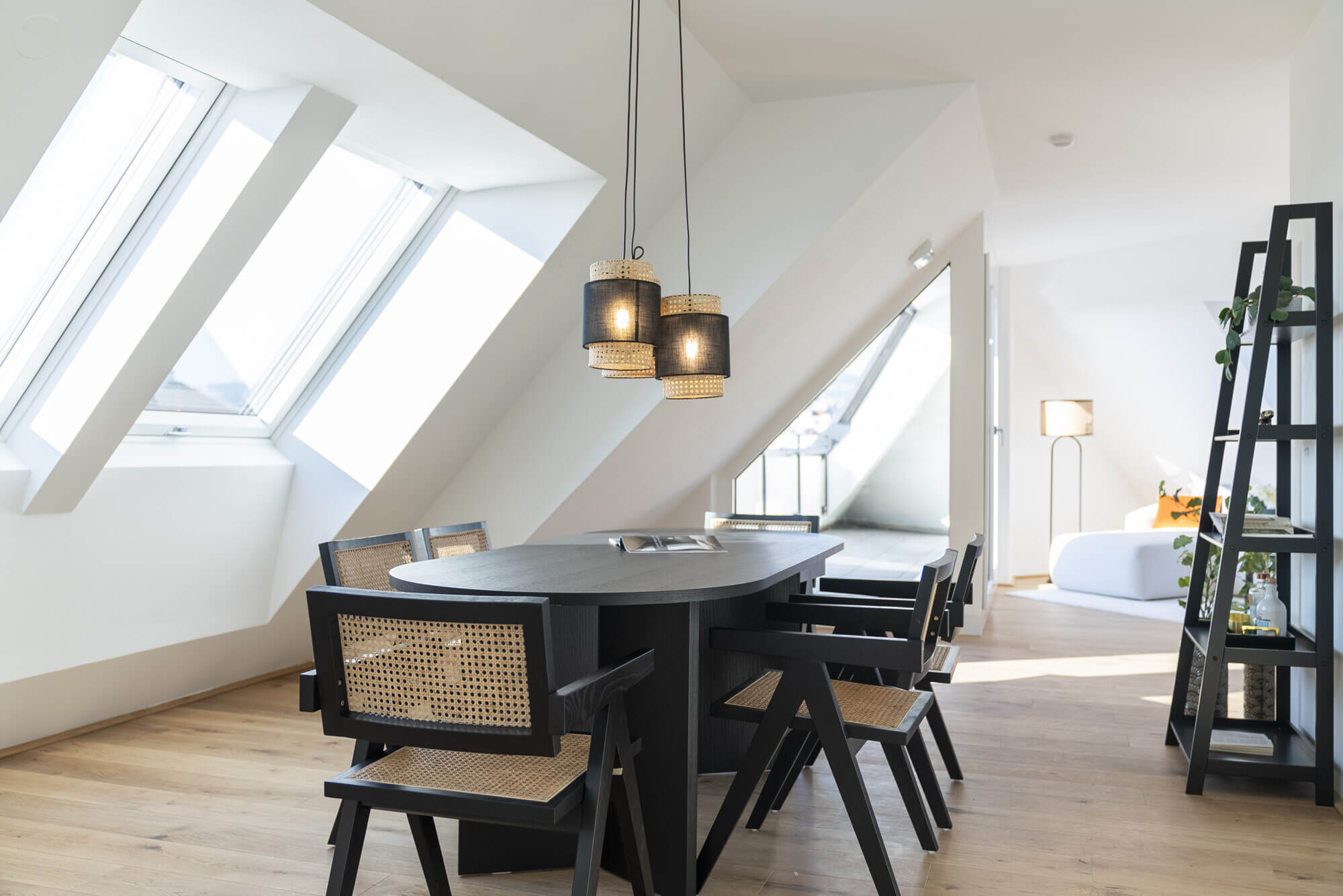 Dachgeschosswohnung mit Dachterrasse und Grünblick