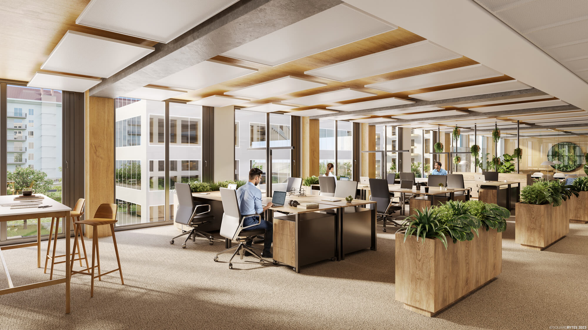 LeopoldQuartier Office | Modernes Büro in Holzhybridbauweise | Nahe Donaukanal