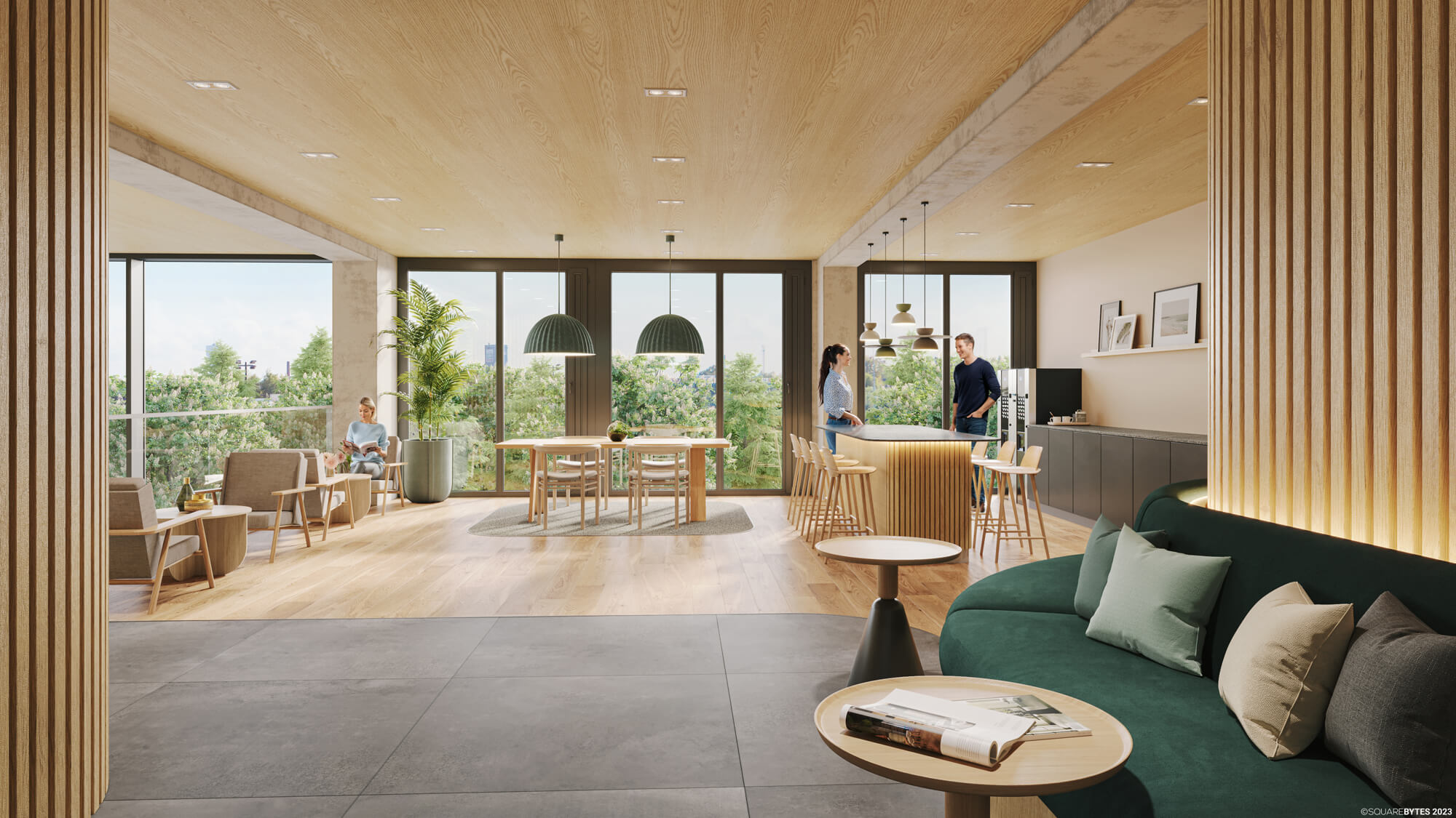 LeopoldQuartier Office | Modernes Büro in Holzhybridbauweise | Nahe Donaukanal