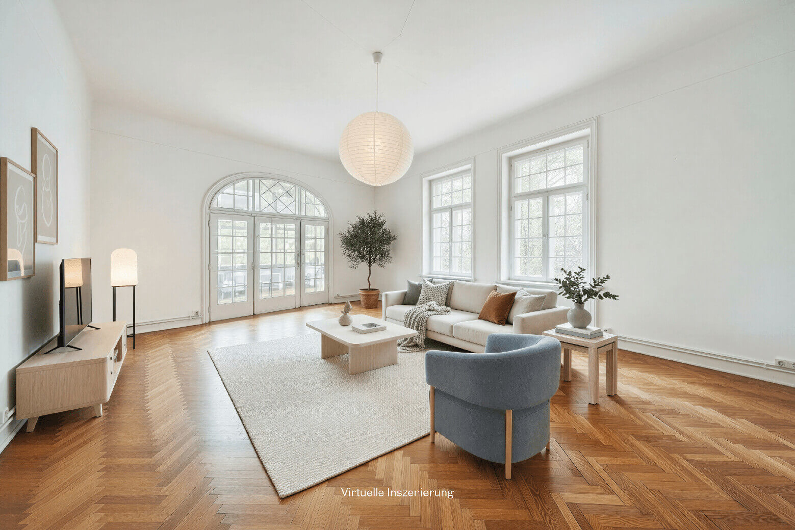 Cottage villa with a spacious garden.